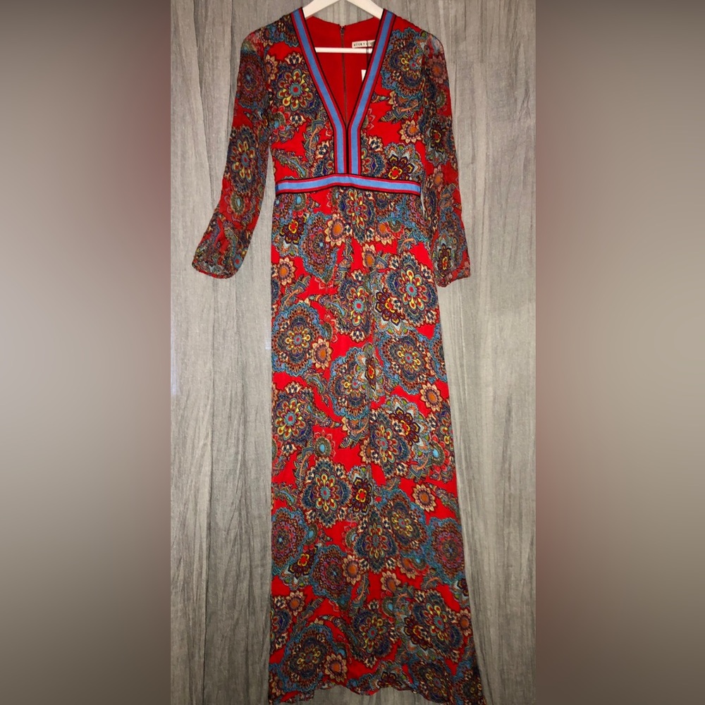 Alice and Olivia NWT stunning maxi dress size 2